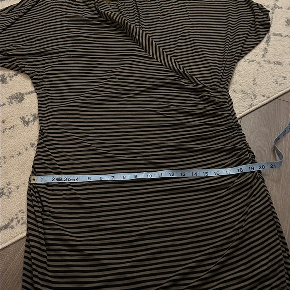Banana Republic Black and khaki Striped Dress - Picture 8 of 8